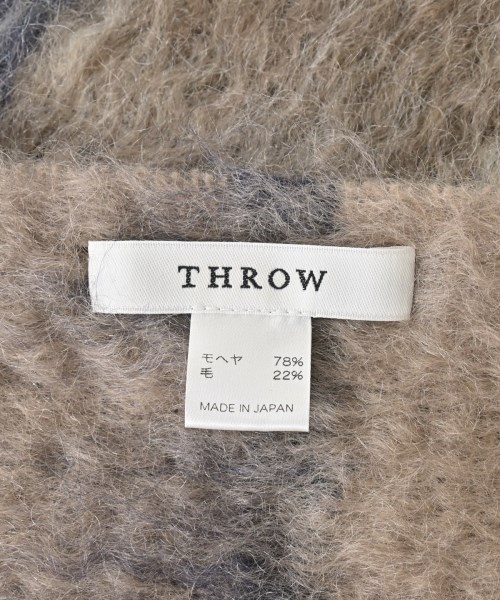 THROW（スロー）マフラー 茶 サイズ:- レディース/2200650854055