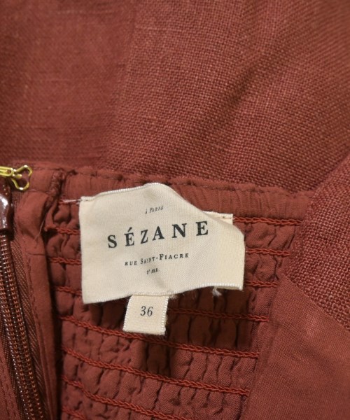 Sezane（セザンヌ）ワンピース 茶 サイズ:36(S位) レディース/2200610197031