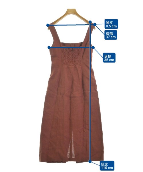 Sezane（セザンヌ）ワンピース 茶 サイズ:36(S位) レディース/2200610197031