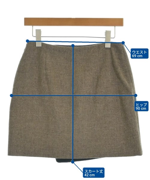 Sezane（セザンヌ）ミニスカート 茶 サイズ:38(M位) レディース/2200718095031