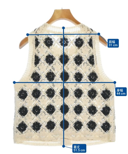 Sezane（セザンヌ）ベスト 白 サイズ:M レディース/2200686152286