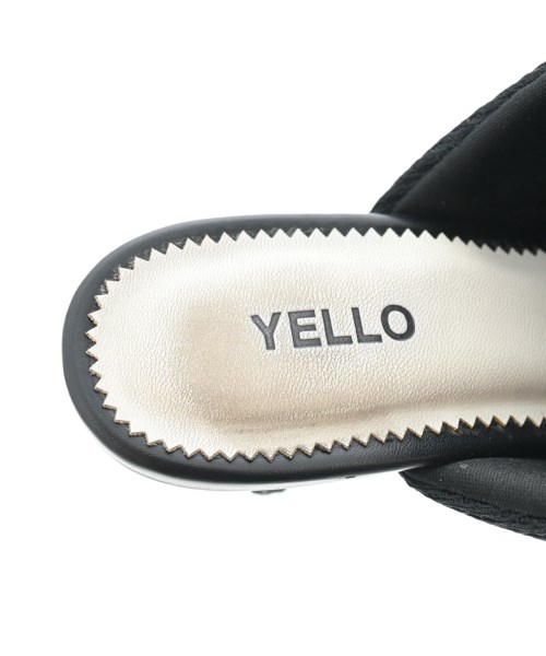 YELLO（イエロ）サンダル 黒 サイズ:L(24.5cm位) レディース/2200635770226