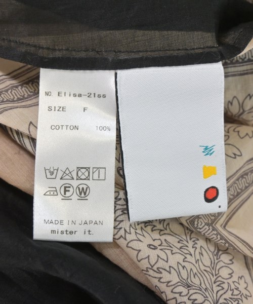 mister it.（ミスターイット）ワンピース 黒 サイズ:F レディース/2200679278054