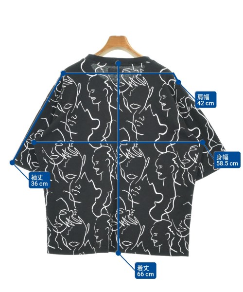 idilliaco（イディリアコ）Tシャツ・カットソー 黒 サイズ:F レディース/2200693139058