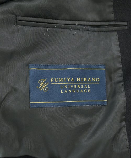 FUMIYA HIRANO BESPOKE LONDON（フミヤヒラノビスポークロンドン）ステンカラーコート 紺 サイズ:L メンズ/2200698127012