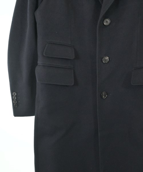 FUMIYA HIRANO BESPOKE LONDON（フミヤヒラノビスポークロンドン）ステンカラーコート 紺 サイズ:L メンズ/2200698127012