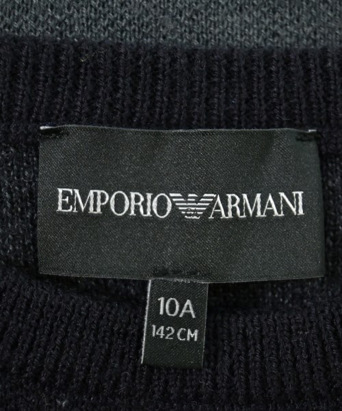 EMPORIO ARMANI（エンポリオアルマーニ）ニット 紺 サイズ:142(11T-12T) キッズ/2200704312081