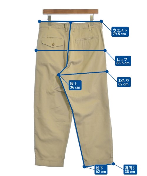 3/2WORKS（3/2ワークス）チノパン ベージュ サイズ:L メンズ/2200635368782