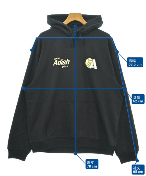 ADISH（アディシュ）パーカー 黒 サイズ:XL メンズ/2200597214196