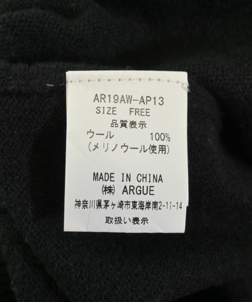 ARGUE（アギュー）ワンピース 黒 サイズ:F レディース/2200715373262