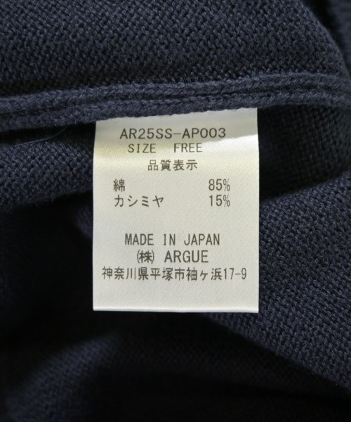 ARGUE（アギュー）カーディガン 紺 サイズ:F レディース/2200715373347