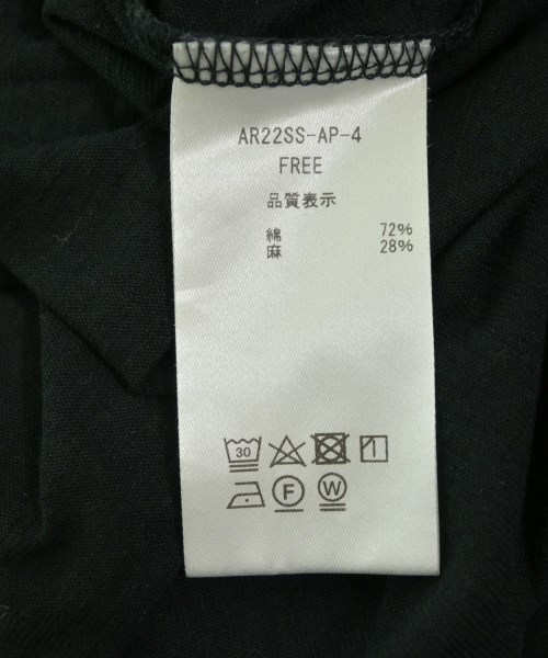 ARGUE（アギュー）Tシャツ・カットソー 黒 サイズ:F レディース/2200715373491