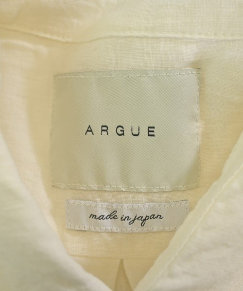 ARGUE（アギュー）カジュアルシャツ 白 サイズ:2(M位) レディース/2200715373620