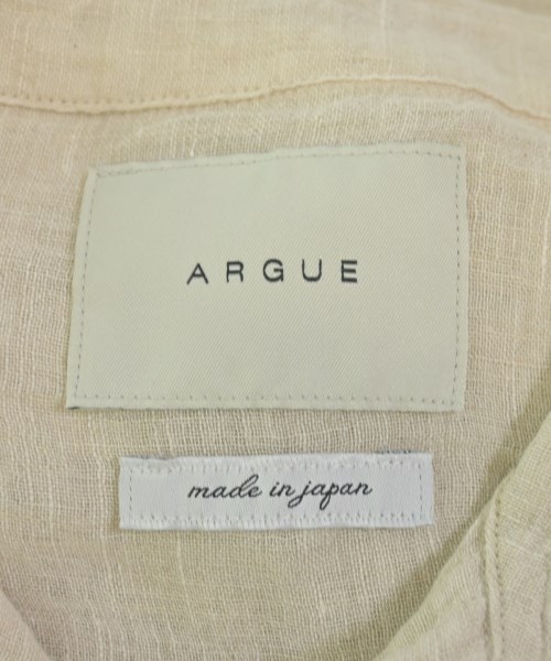 ARGUE（アギュー）カジュアルシャツ ベージュ サイズ:1(S位) レディース/2200715373637