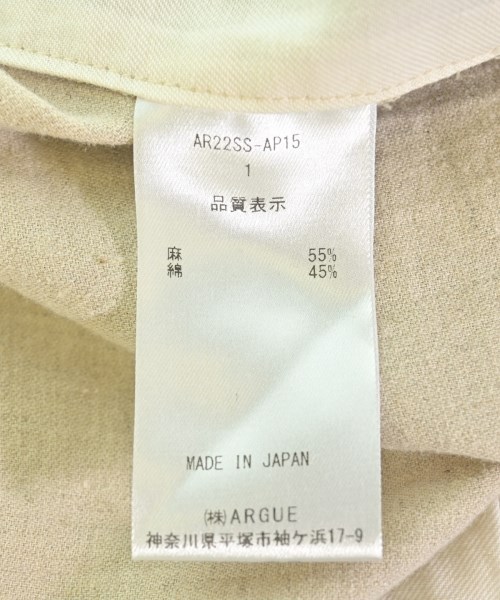 ARGUE（アギュー）その他 ベージュ サイズ:1(S位) レディース/2200715373750