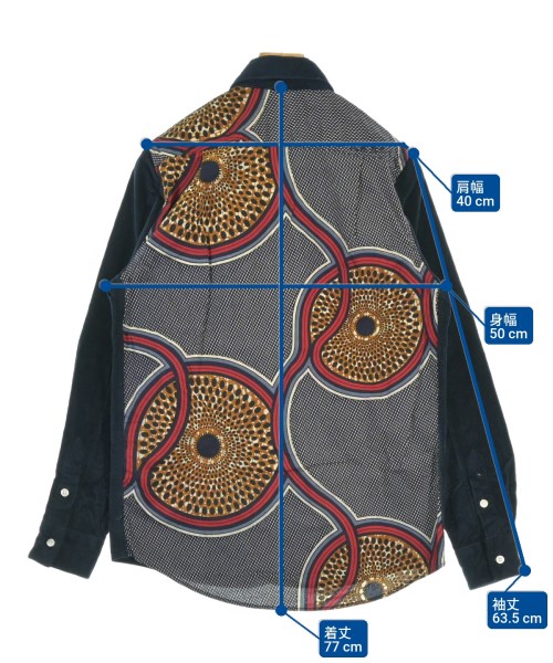 ATELIER BEAUREPAIRE（アトリエブールペール）カジュアルシャツ 紺 サイズ:S メンズ/2200671494018