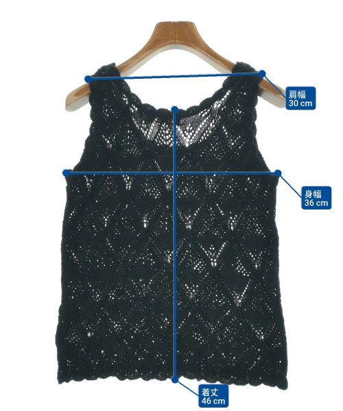 BeAMS DOT（ビームスドット）ベスト 黒 サイズ:-(M位) レディース/2200648747178