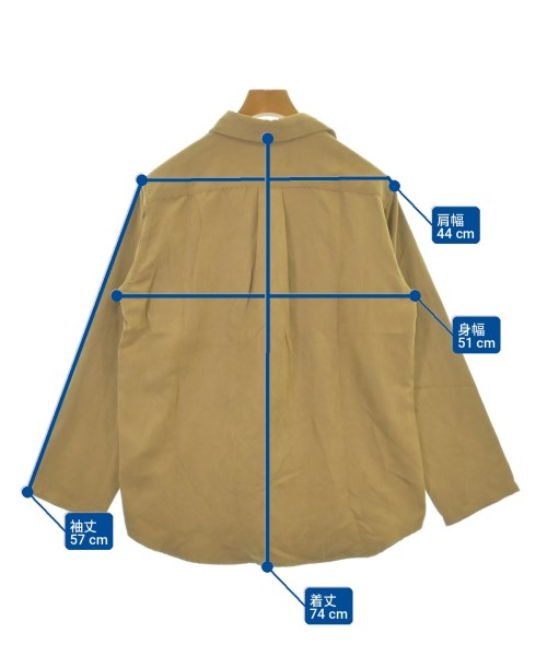 BENCH MARKING SHIRT（ベンチメーカーシャツ）カジュアルシャツ ベージュ サイズ:S メンズ/2200701291167