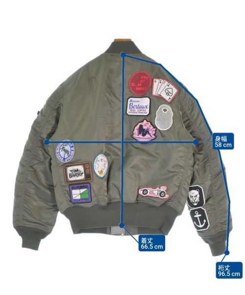 BUNNEY（バニー）ミリタリーブルゾン カーキ サイズ:M メンズ/2200665378027