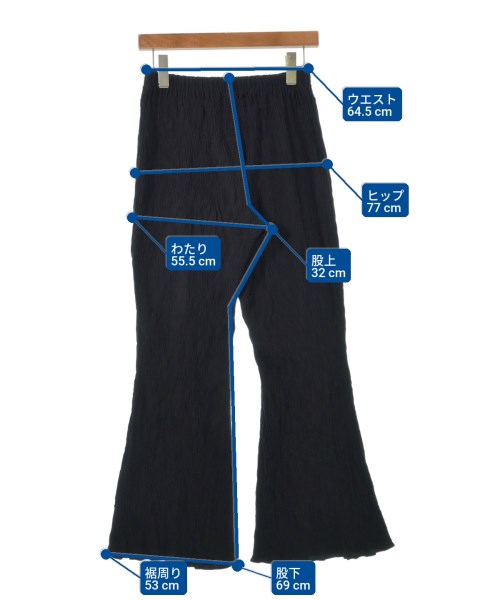 BUNZABURO（ブンザブロウ）スラックス 黒 サイズ:-(M位) レディース/2200623882030