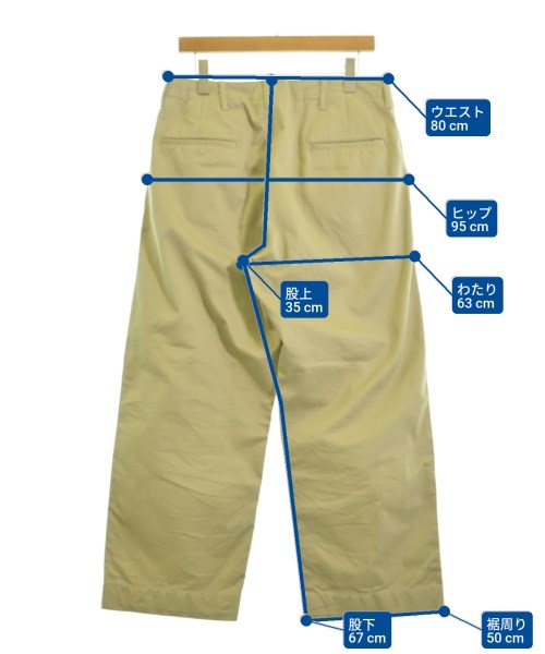 CIOTA（シオタ）チノパン ベージュ サイズ:5(L位) メンズ/2200659470027