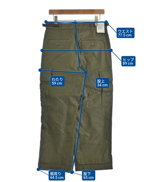 CIOTA（シオタ）カーゴパンツ カーキ サイズ:5(XXL位) メンズ/2200646093017