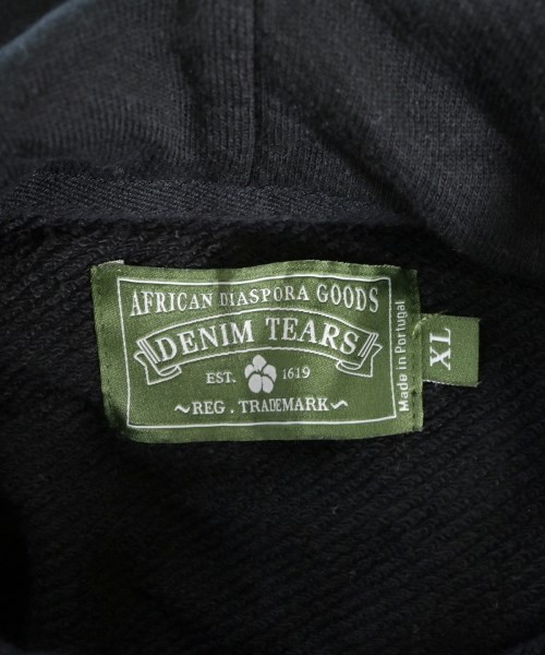 DENIM TEARS（デニムティアーズ）パーカー 黒 サイズ:XL メンズ/2200614084054