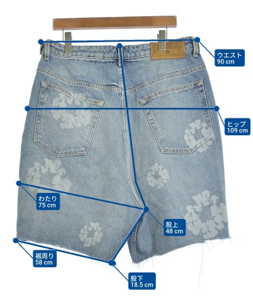 DENIM TEARS（デニムティアーズ）ショートパンツ 青 サイズ:XL メンズ/2200678650035