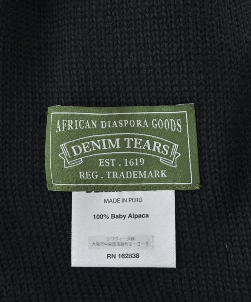 DENIM TEARS（デニムティアーズ）マフラー 黒 サイズ:- メンズ/2200734481030