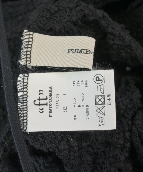 FUMIE TANAKA（フミエタナカ）ブラウス 黒 サイズ:1(S位) レディース/2200616682180