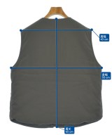 GR10K（ジーアールテンケー）ダウンジャケット/ダウンベスト カーキ サイズ:M メンズ/2200630571033