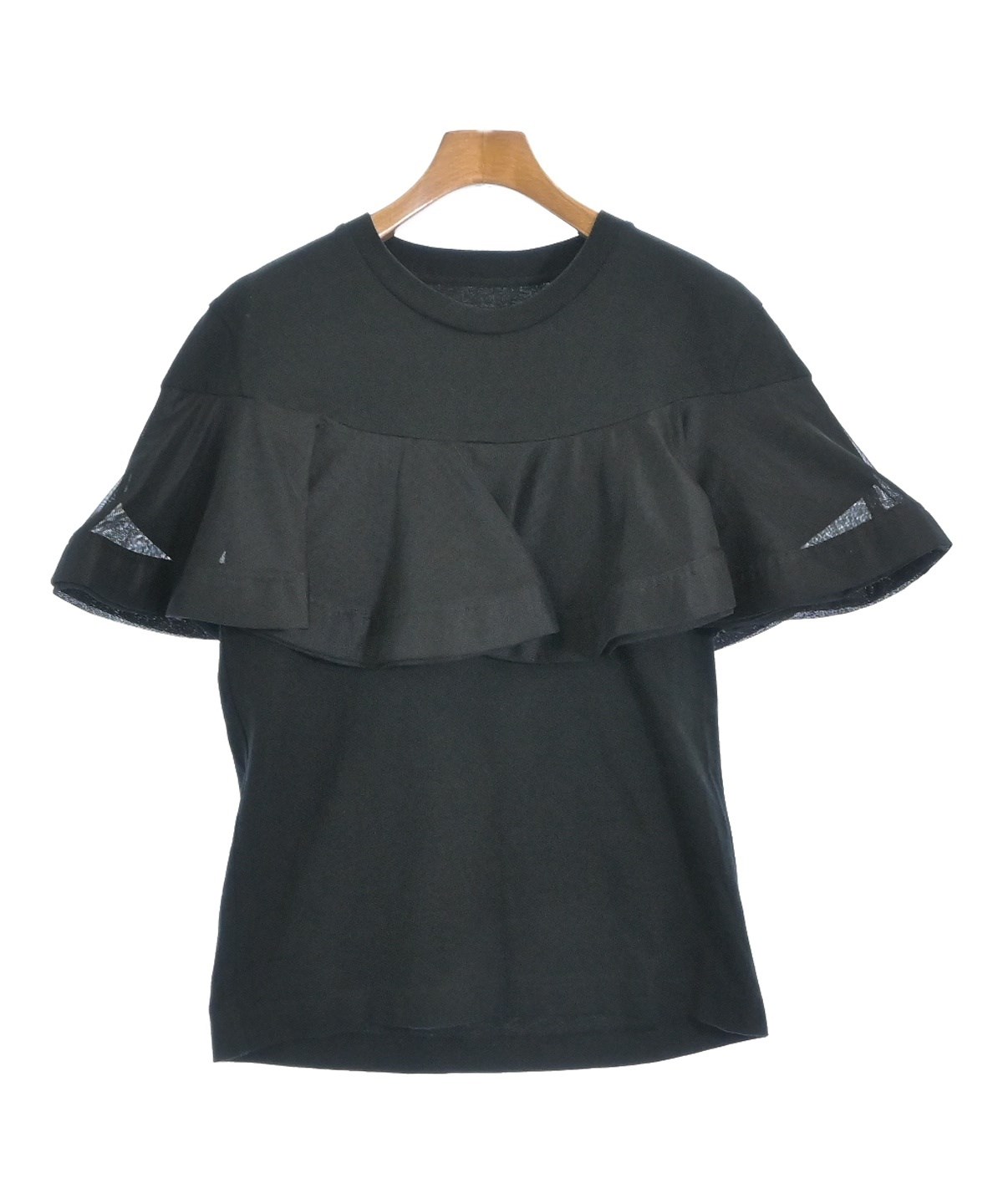 美品 ジプソフィア バックオープンカットソー Tシャツ 長袖 ブラック 黒 F 美品 ジプソフィア バックオープンカットソー Tシャツ 長袖