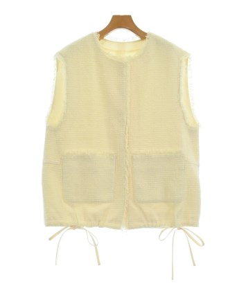 なな　gypsohila ジプソフィア　Poodle Vest イエロー gypsohila（ジプソフィア）ベスト 白 サイズ:F レディース