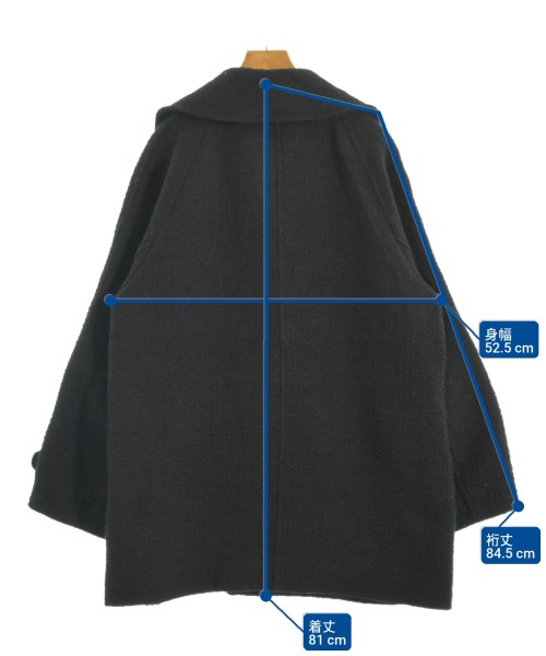 gypsohila（ジプソフィア）ピーコート 黒 サイズ:F レディース/2200671784102