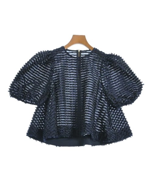 gypsohila(ジプソフィア)ブラウス 紺 サイズ:36(S位)/2200671784126
