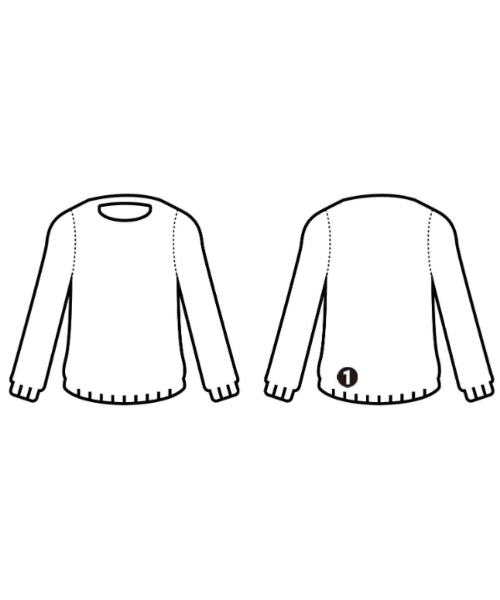 gypsohila（ジプソフィア）ニット・セーター 白 サイズ:F レディース/2200671784157