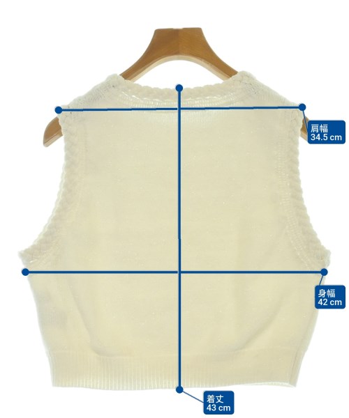 gypsohila（ジプソフィア）ベスト/ノースリーブ 白 サイズ:F レディース/2200671784249