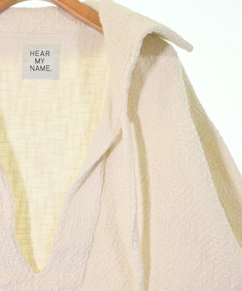 HEAR MY NAME（ヒアマイネイム）カジュアルシャツ 白 サイズ:F レディース/2200669746037