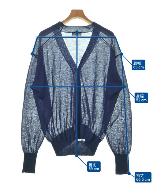 HERILL（ヘリル）カーディガン 青 サイズ:2(M位) メンズ/2200632647057