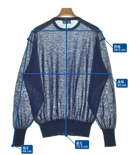 HERILL（ヘリル）ニット・セーター 青 サイズ:2(M位) メンズ/2200632647064