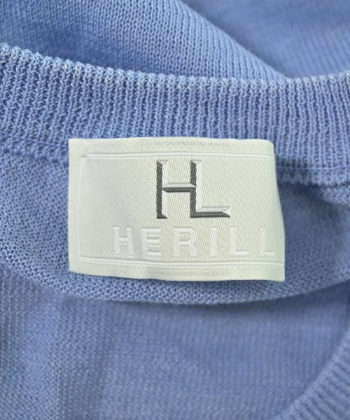 HERILL（ヘリル）ニット・セーター 青 サイズ:2(M位) メンズ/2200632647071