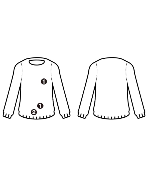 HERILL（ヘリル）ニット・セーター 白 サイズ:2(M位) メンズ/2200634823084