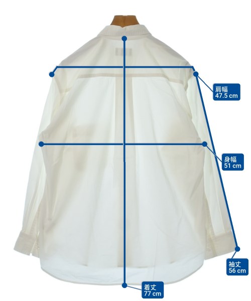 HERILL（ヘリル）カジュアルシャツ 白 サイズ:0(XS位) メンズ/2200636014046