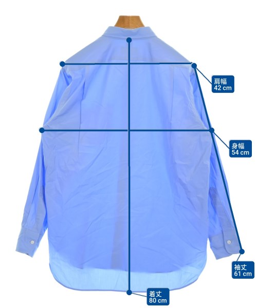 HERILL（ヘリル）カジュアルシャツ 青 サイズ:1(S位) メンズ/2200640676018