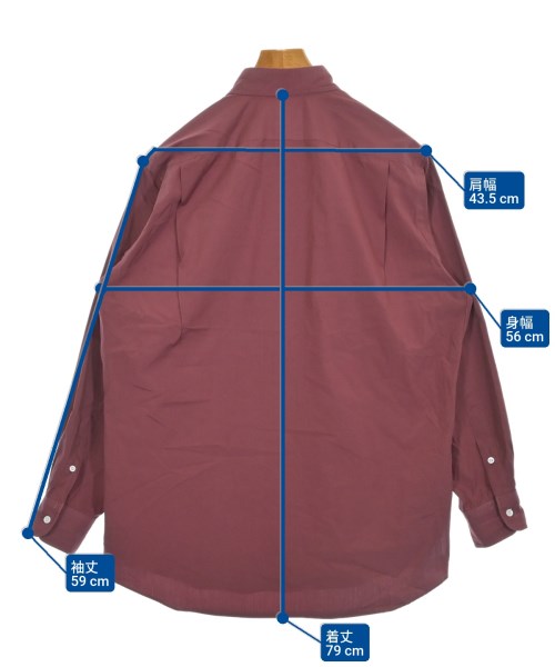 HERILL（ヘリル）カジュアルシャツ 赤 サイズ:2(M位) メンズ/2200640676025