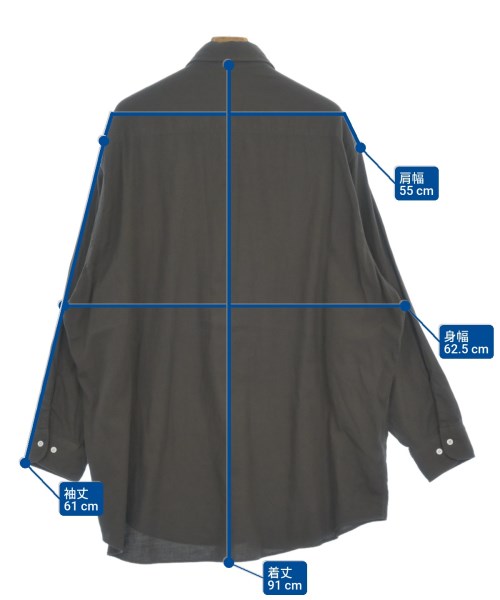 HERILL（ヘリル）カジュアルシャツ 茶 サイズ:2(XXL位) メンズ/2200632436026