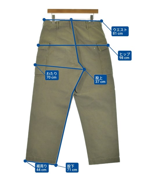 HERILL（ヘリル）カーゴパンツ カーキ サイズ:2(M位) メンズ/2200648936350