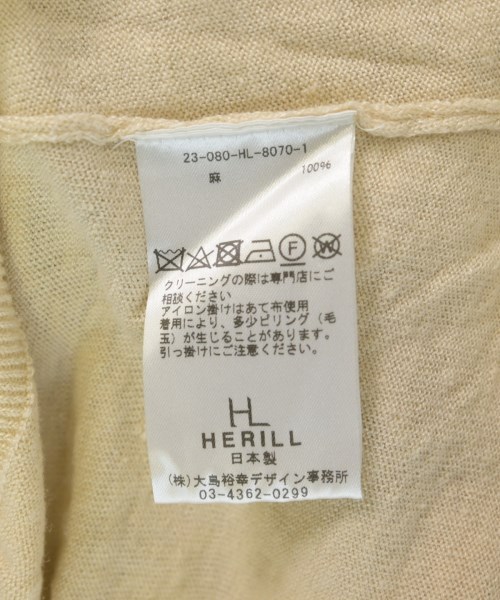 HERILL（ヘリル）ニット・セーター ベージュ サイズ:3(L位) メンズ/2200727265142