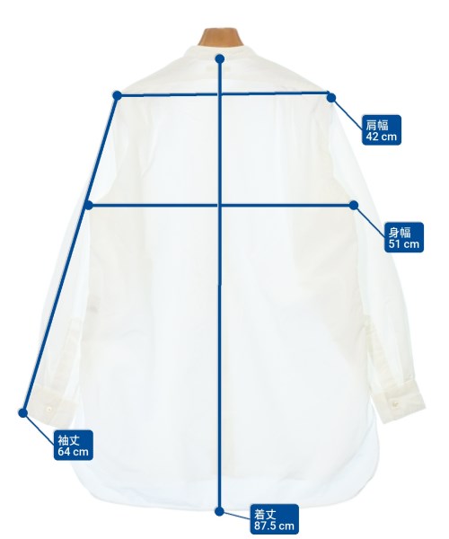 HEUGN（ユーゲン）カジュアルシャツ 白 サイズ:2(M位) メンズ/2200676546019