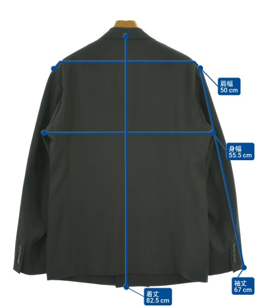 HEUGN（ユーゲン）テーラードジャケット 黒 サイズ:-(M位) メンズ/2200678826010